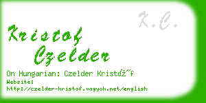 kristof czelder business card